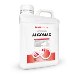 Algomax 5L liquid organomineral fertilizer with nitrogen, humic acids and essential micronutrients.