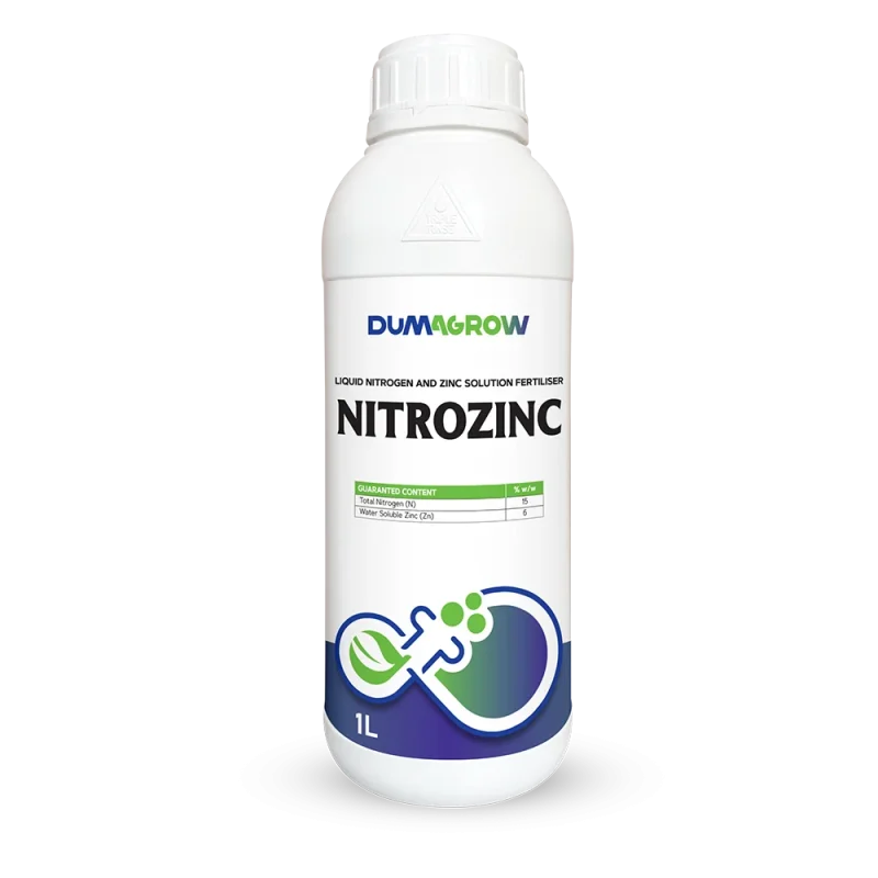 Nitrozinc 1L liquid nitrogen and zinc fertilizer for vegetative growth, flowering and plant development.