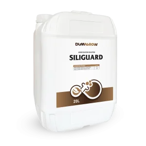 Siligaurd 20L liquid silicon solution with potassium and silicon for plant strength and stress tolerance.