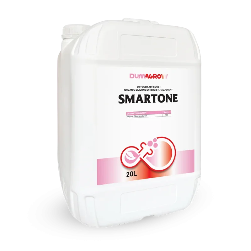 Smartone 20L organic silicone adjuvant for improved wetting, spreading and adhesion in foliar applications.